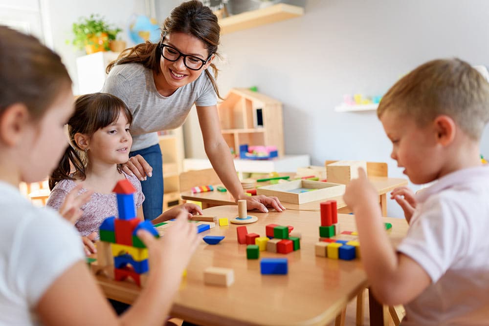 Femme avec enfants